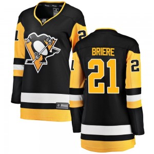 Men's Pittsburgh Penguins Michel Briere Adidas Authentic 2021/22 Alternate  Primegreen Pro Player Jersey - Black